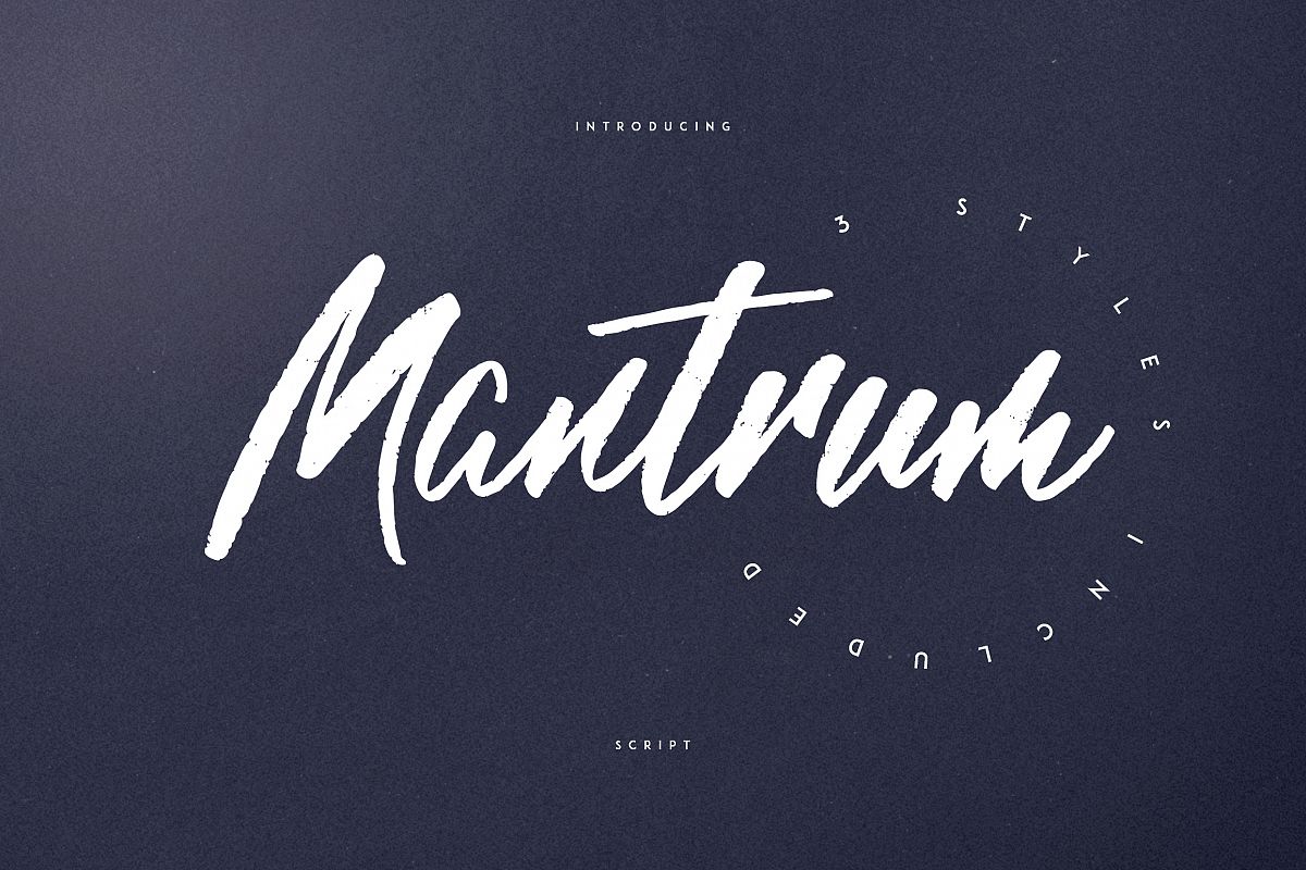 Mantrum - Urban script | 3 styles example image 1