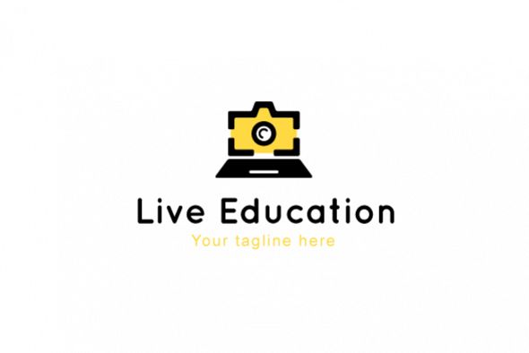 Live Education - Online Learning Tools Stock Logo Template example image 1