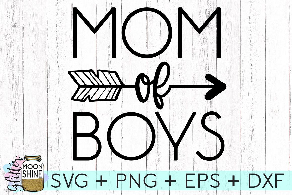 Download Mom Of Boys SVG DXF PNG EPS Cutting Files