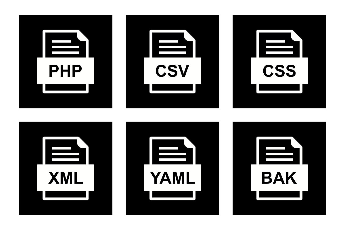 Set Of File Formats Icons example image 1