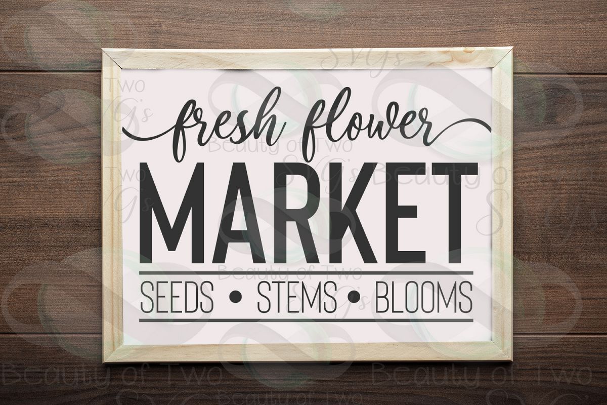 Download Farmhouse Fresh Flower market svg & png, flowers sign svg ...
