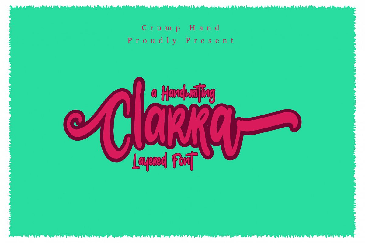 Clarra Layered Fonts example image 1