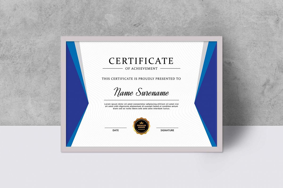 Certificate example image 1