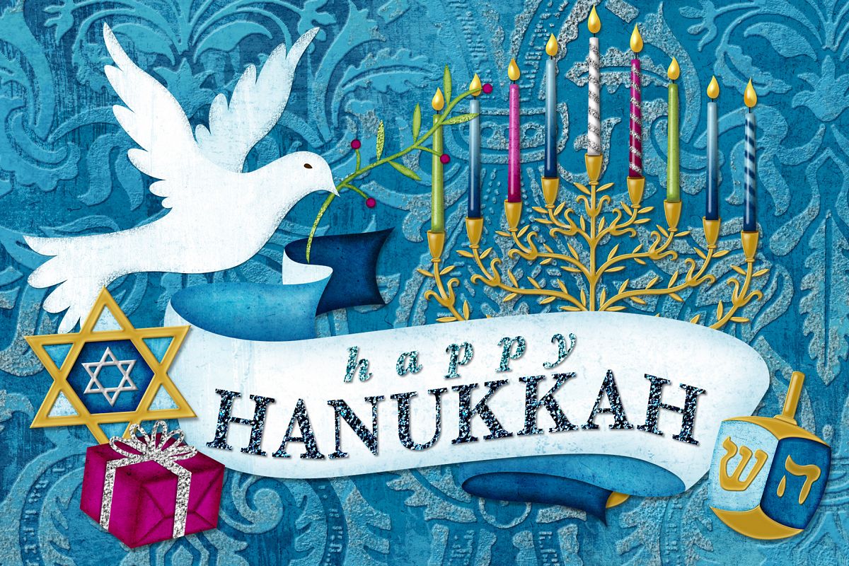 Happy Hanukkah Digital Scrapbooking Collection example image 1