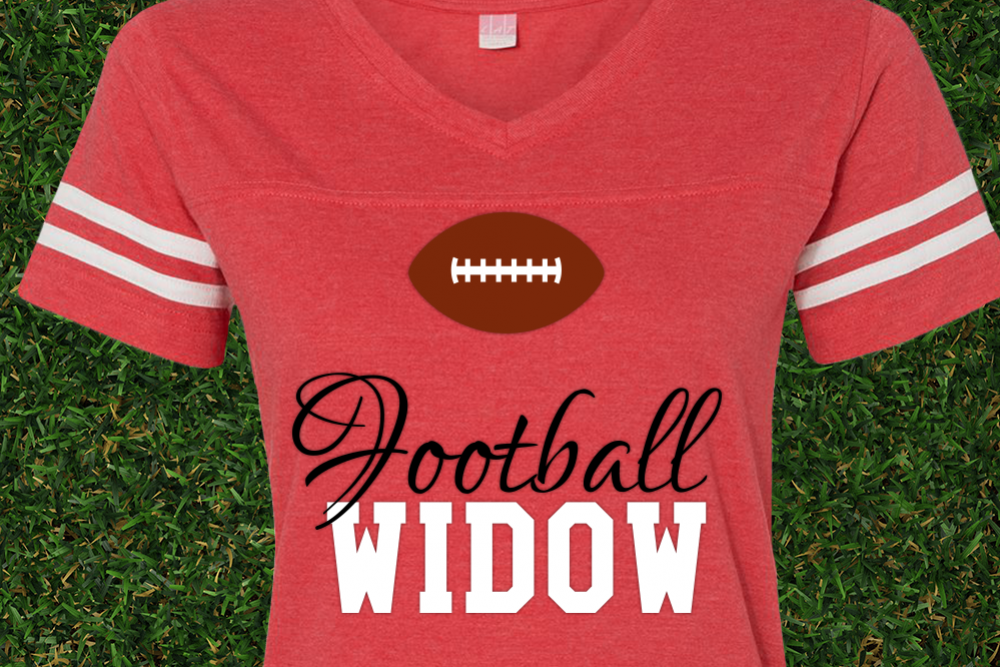 Football Widow SVG File Cutting Template example image 1