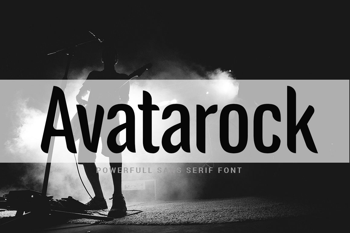 Avatarock - powerful sans serif example image 1