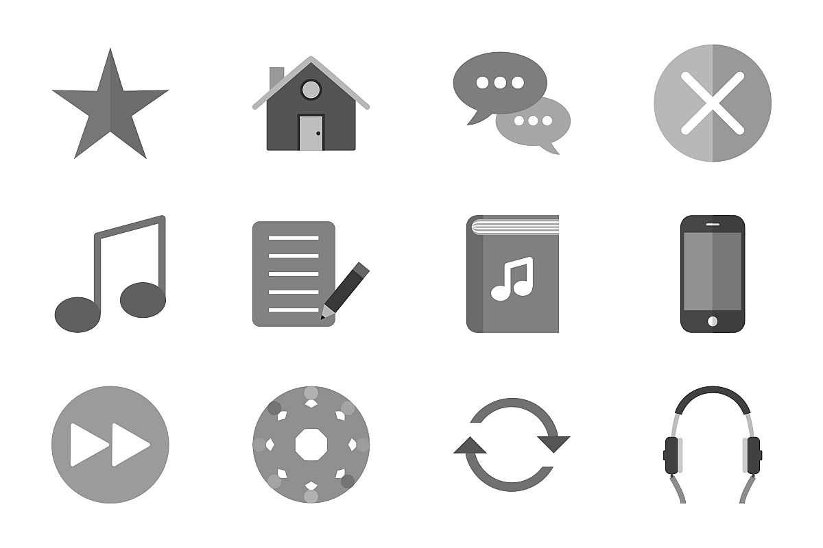 Set Of Multimedia Icons example image 1