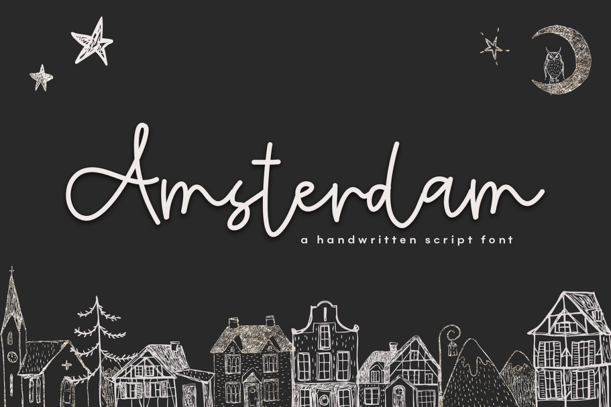 Download Amsterdam - A Handwritten Script Font (186989) | Script ...