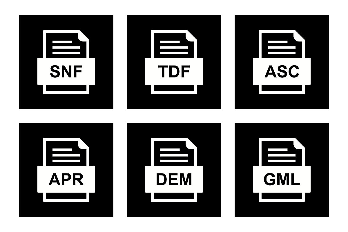 Set Of File Formats Icons example image 1