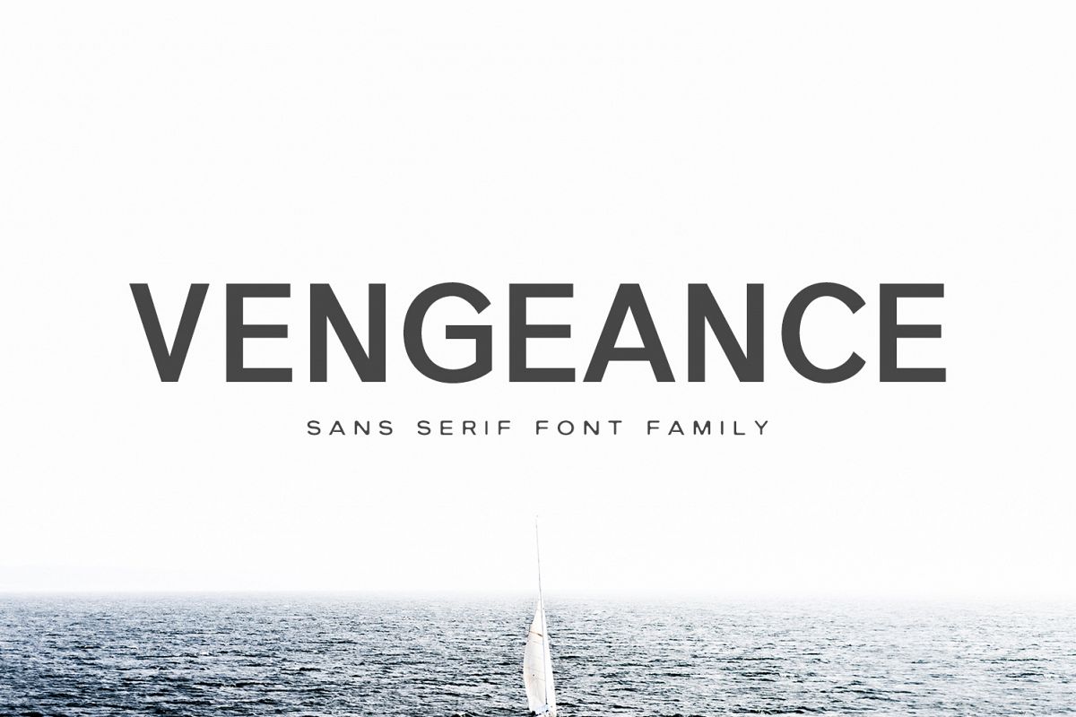 Vengeance Sans Serif Typeface example image 1