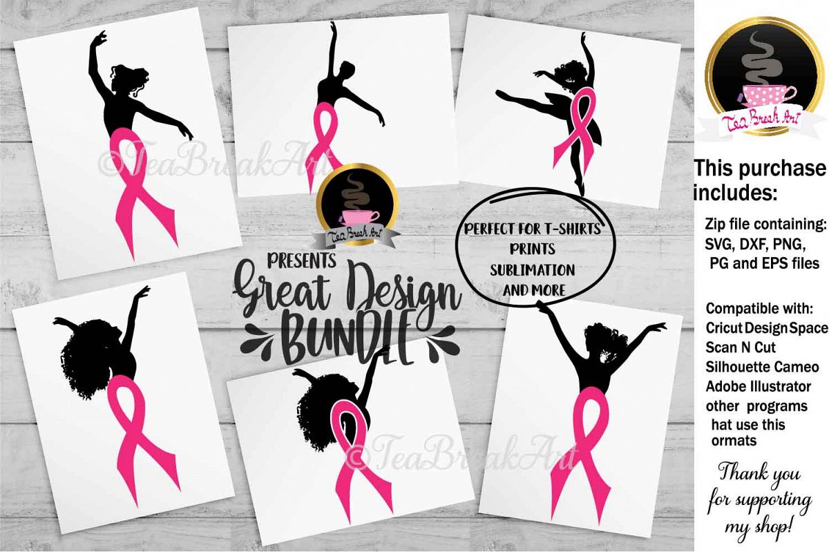 Breast Cancer Awareness Cutting Files 1084 example image 1
