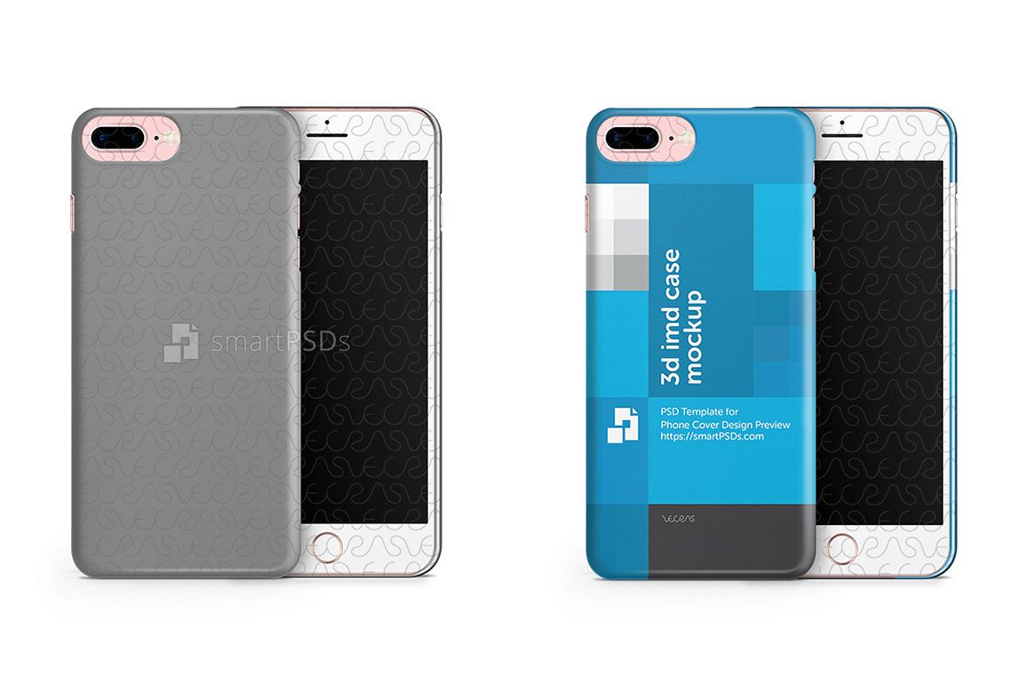 Apple iPhone 7 Plus 3d IMD Mobile Case Design mockup 2016 example image 1