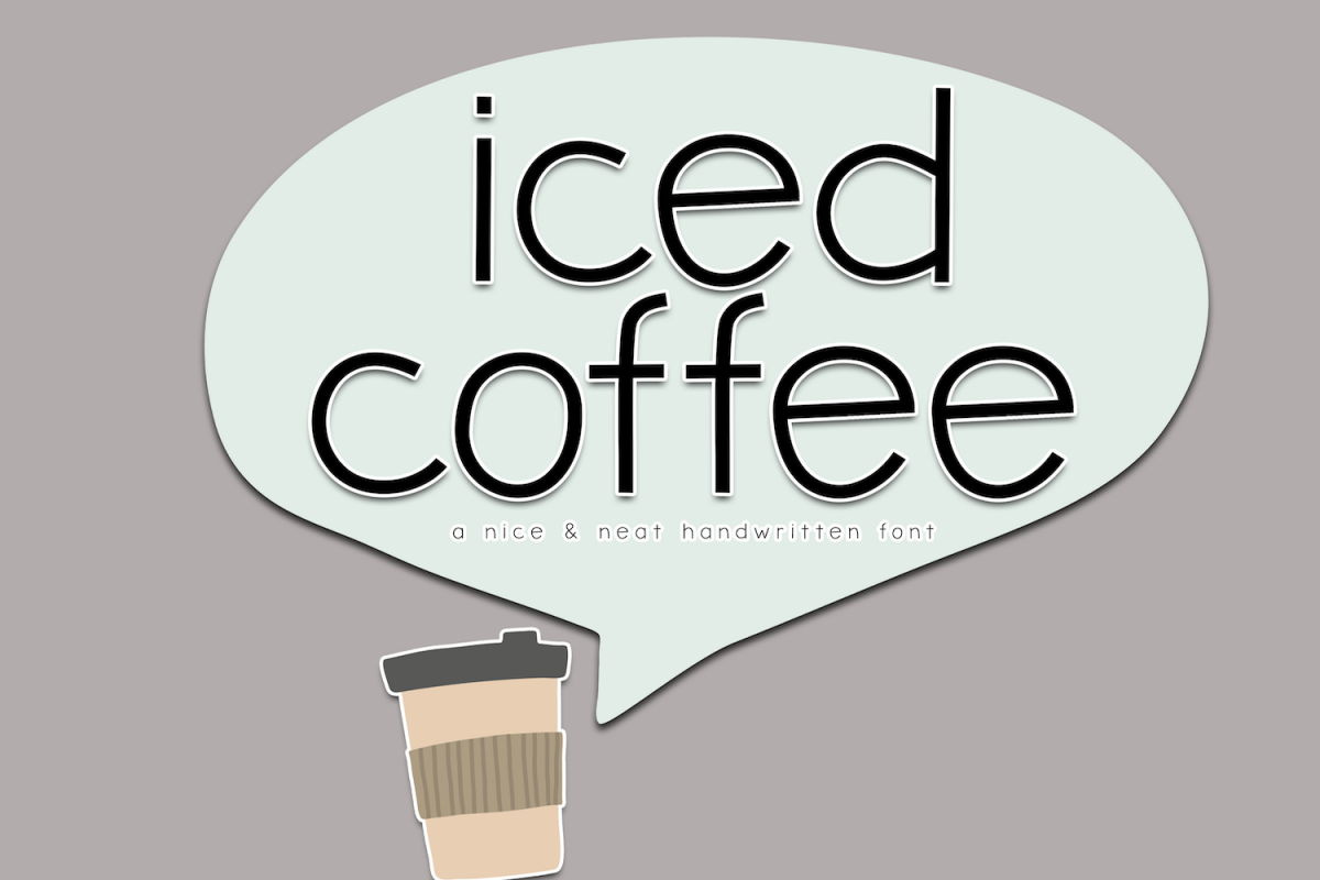 Iced Coffee - A Handwritten Font example image 1