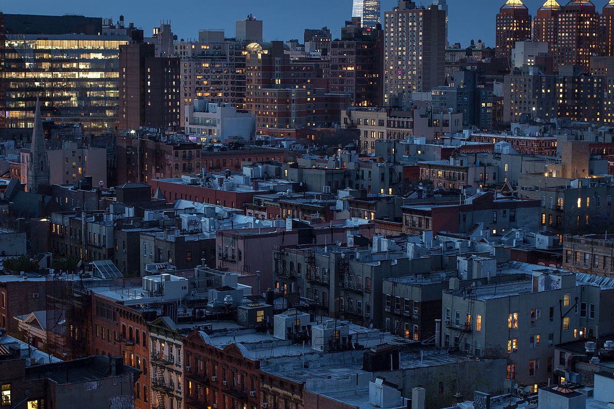 Aerial view on east village, Manhattan example image 1