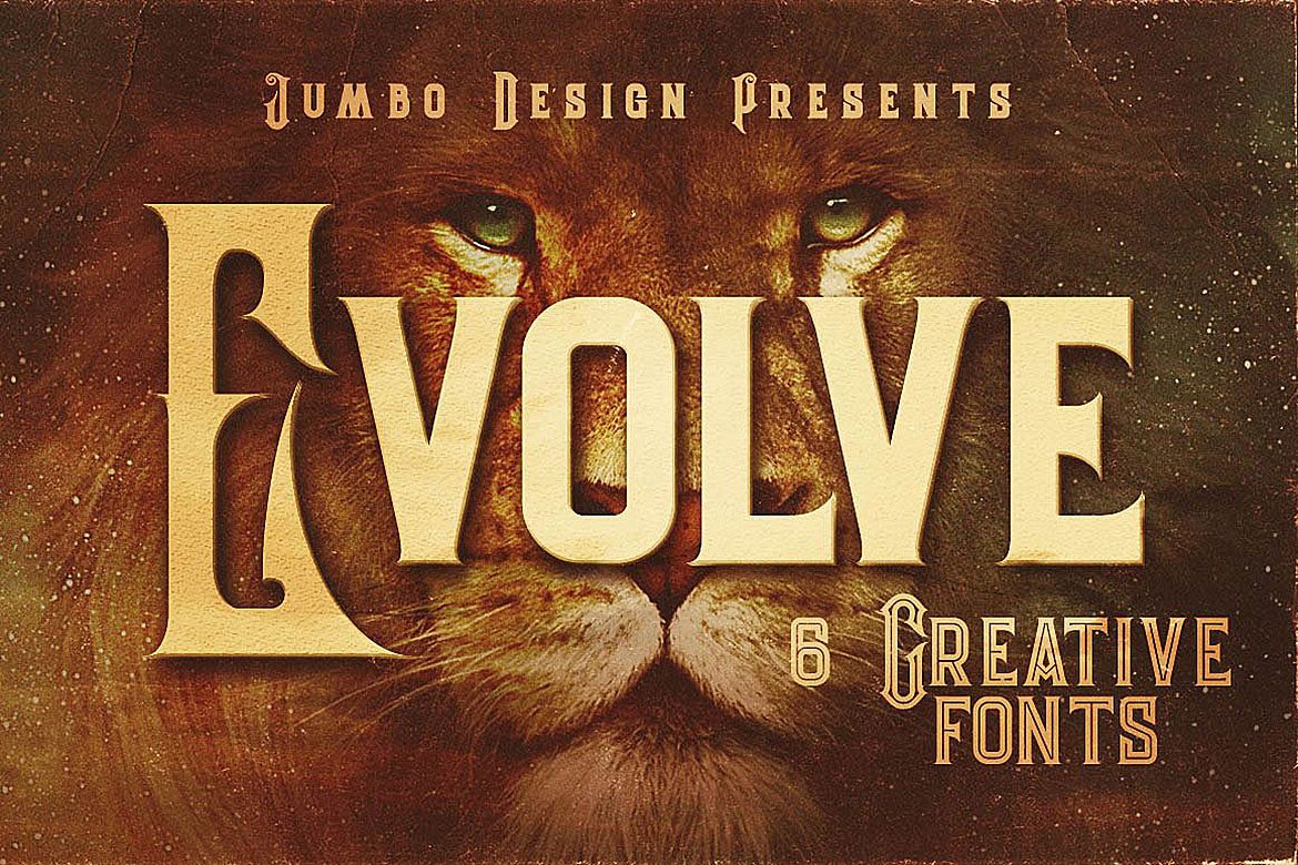 Evolve - Vintage Style Font example image 1