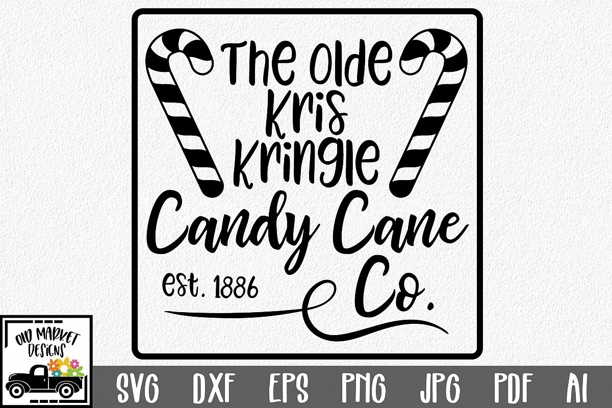 Christmas SVG Cut File - Candy Cane Co. SVG DXF PNG EPS JPG example image 1