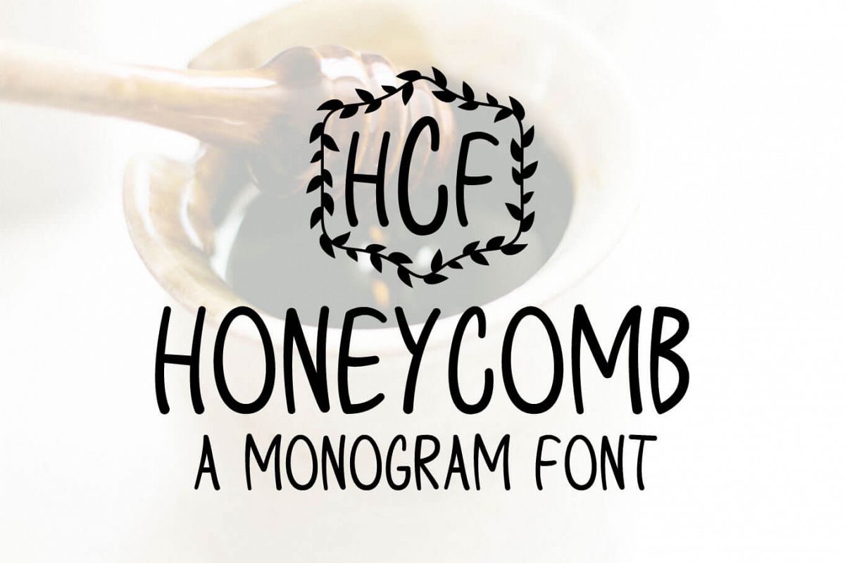 Honeycomb - A Monogram Font example image 1
