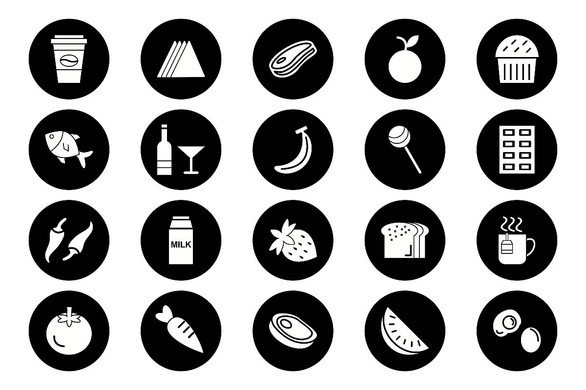 Set Of Food Icons example image 1