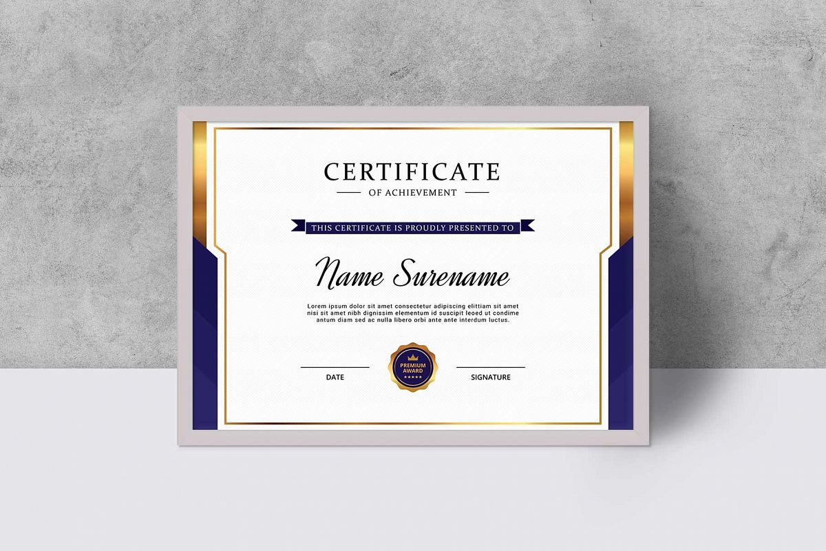 Certificate example image 1