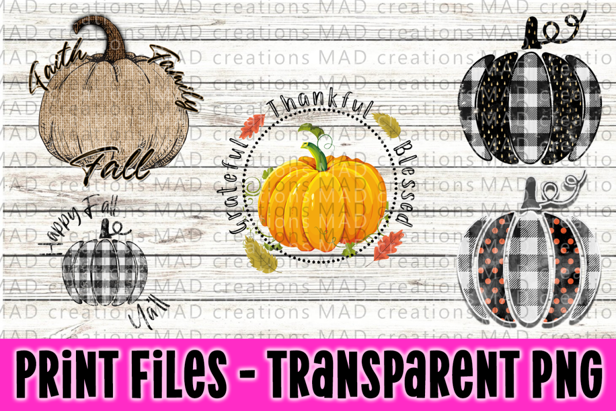 Pumpkin Bundle - Fall Bundle - Print Files example image 1