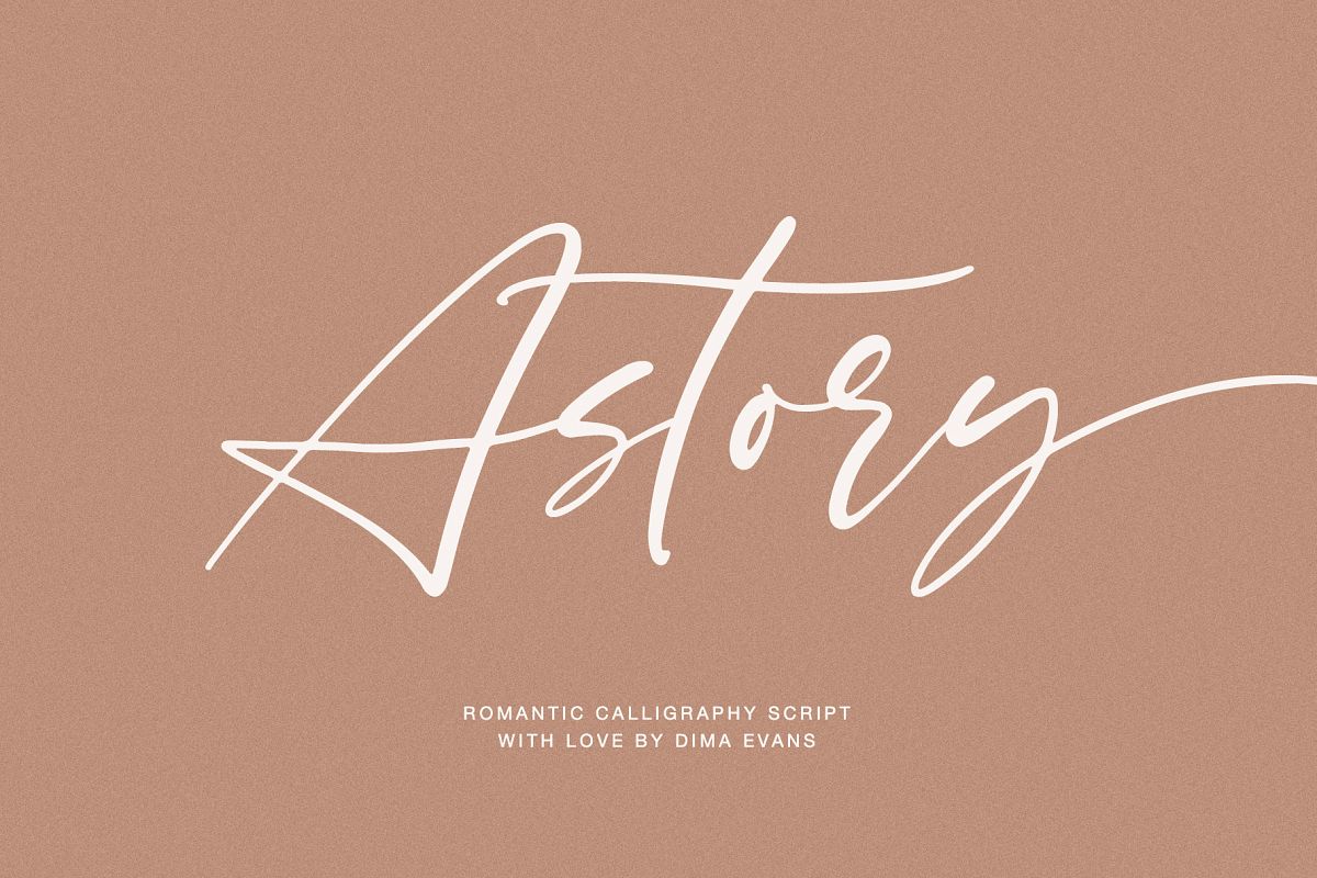Astory // Romantic Script example image 1