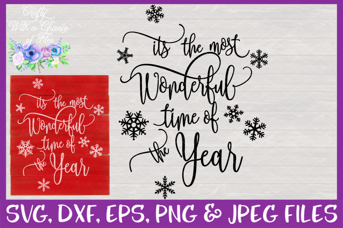 The Most Wonderful Time Of The Year SVG - Christmas Design example image 1