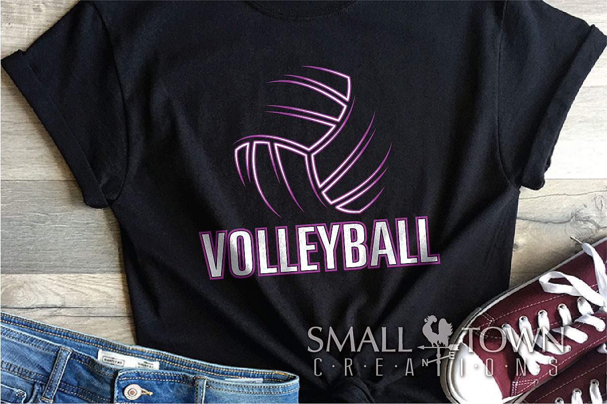 Volleyball, Volleyball ball, Sport logo, PRINT, CUT & DESIGN example image 1
