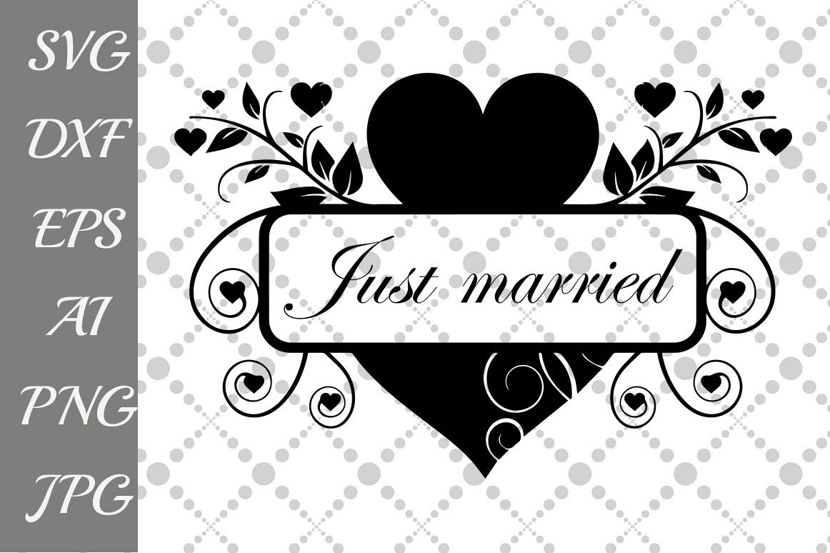 Download Just married Svg: 'WEDDING SVG'