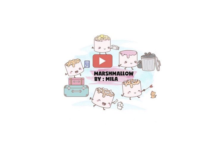 KAWAII MARSHMALLOW CLIPART BUNDLE PNG example image 1