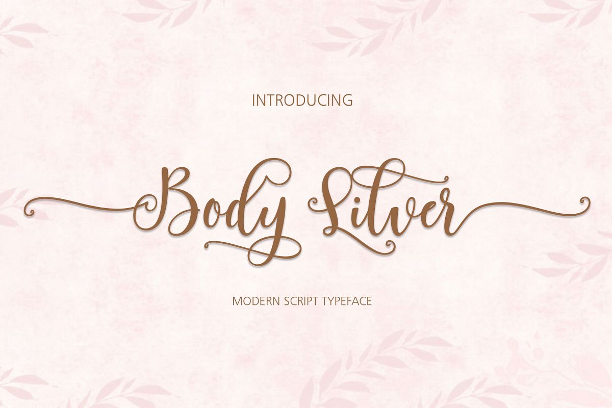 Body Silver Script example image 1