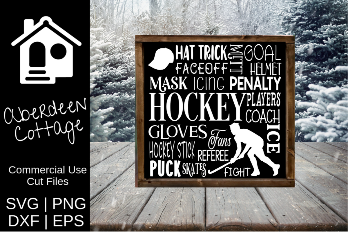 Hockey Expressions SVG Design example image 1