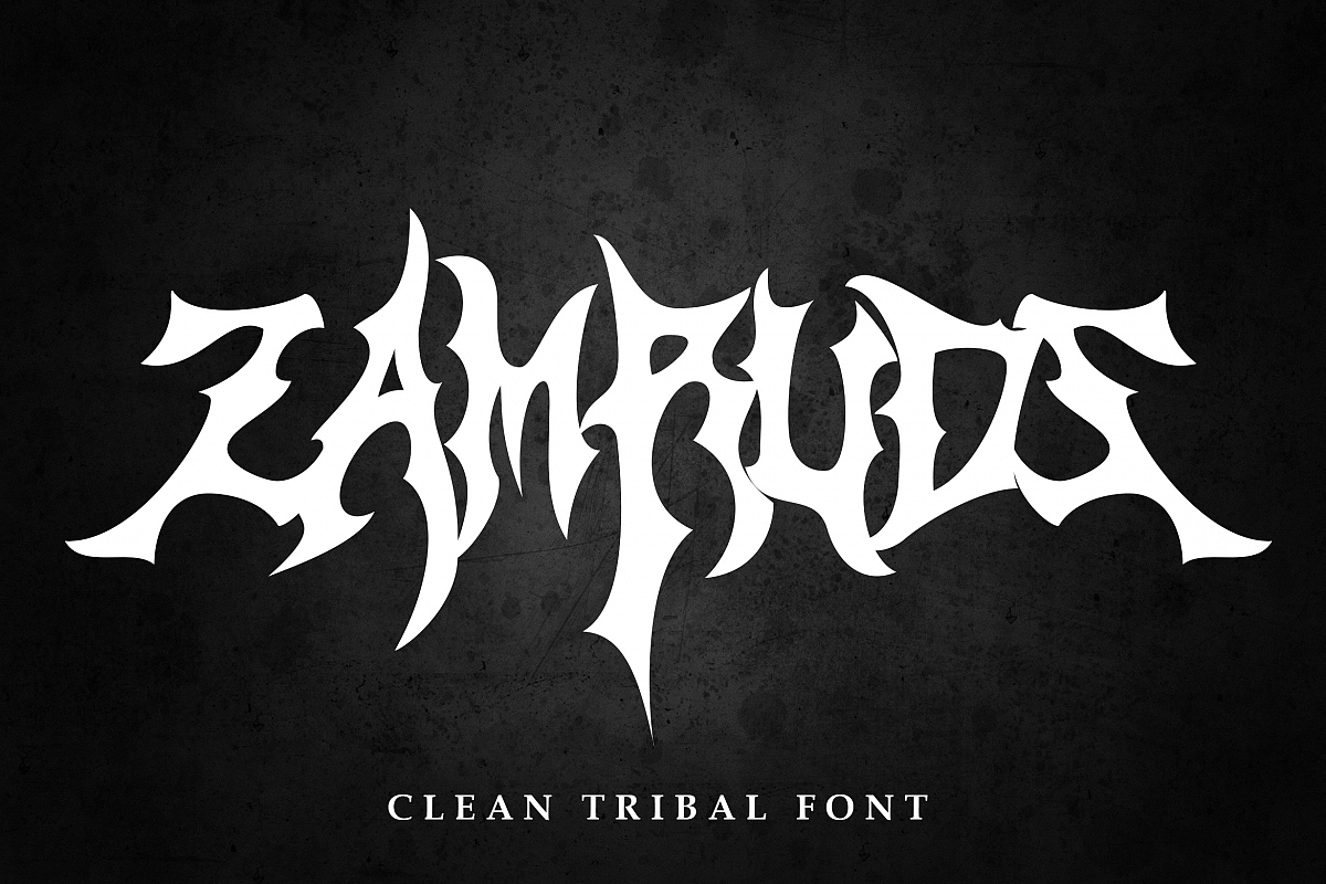 Zamruds - Tribal Font example image 1
