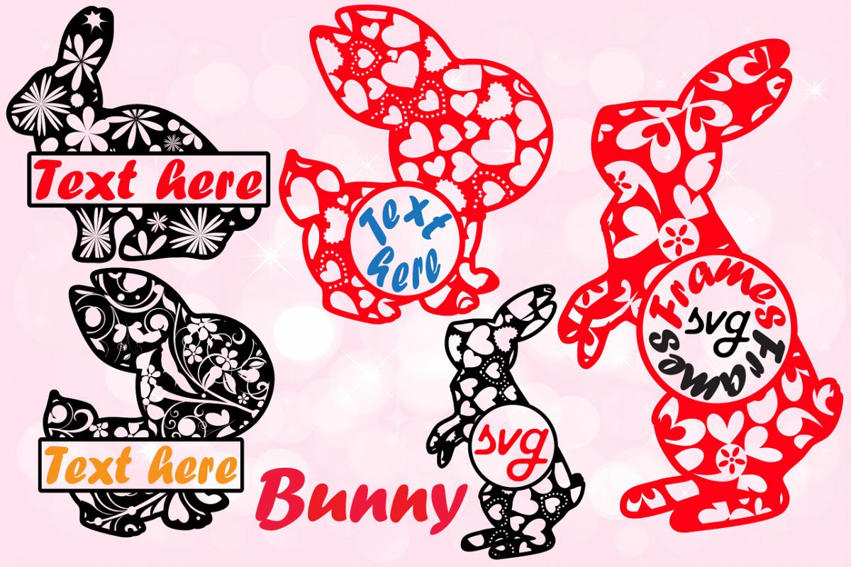 Split & Circle Easter rabbit t shirt bunny ears 637S example image 1