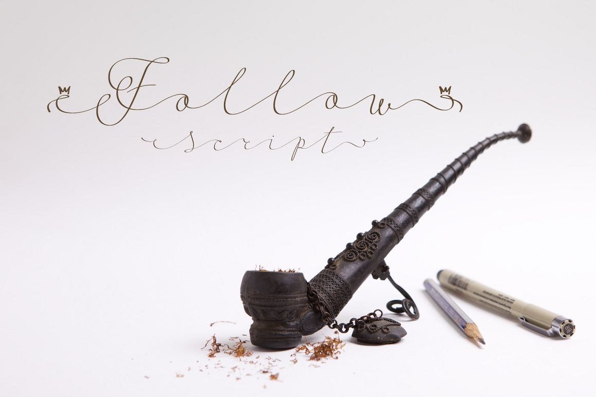 Follow script font example image 1