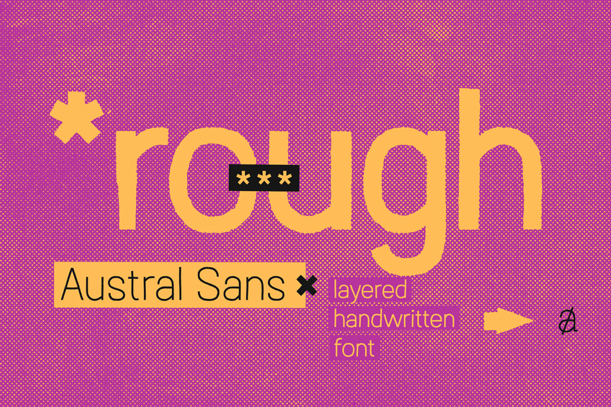 Austral Sans Rough example image 1
