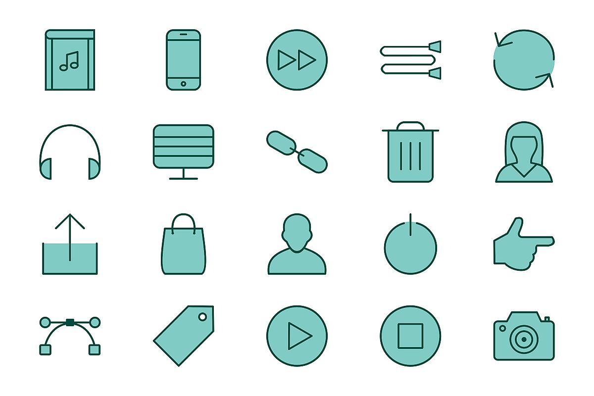 Set Of Multimedia Icons example image 1