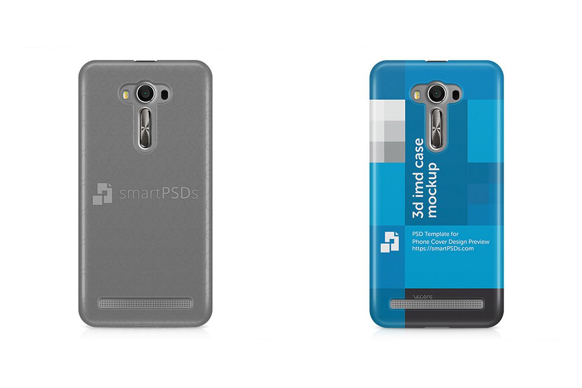 Zenfone 2 Laser ZE500KL 3d IMD Mobile Case Design Mockup 2015 example image 1