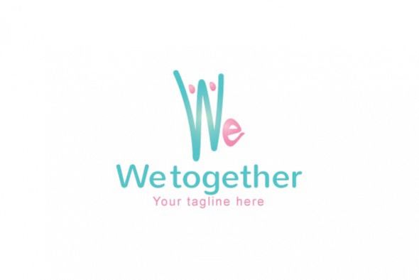 We Together Stock Logo Template example image 1