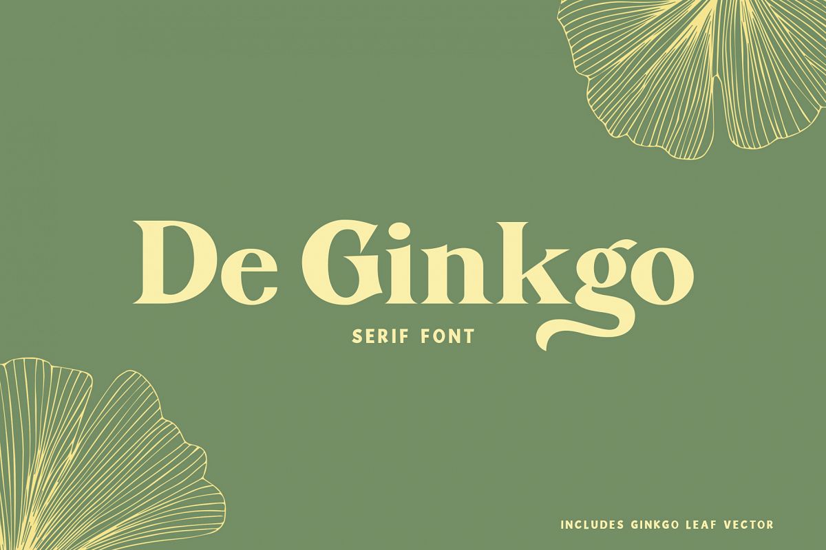 De Ginkgo Font example image 1