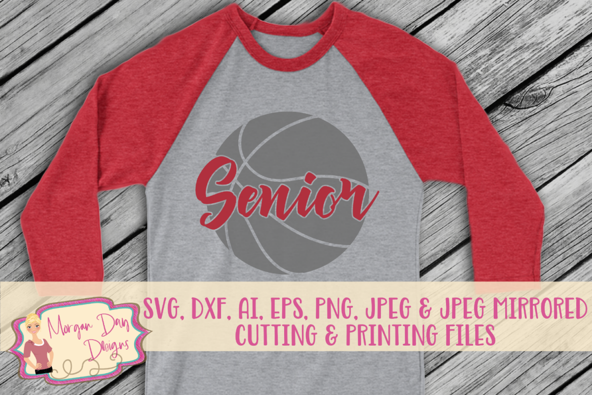 Basketball Senior SVG, DXF, AI, EPS, PNG, JPEG example image 1