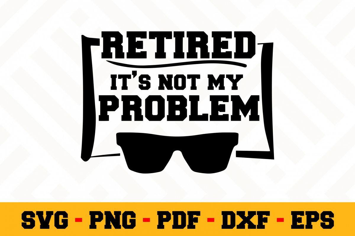 Retirement SVG Design n451 | Retired SVG Retirement Cut File example image 1
