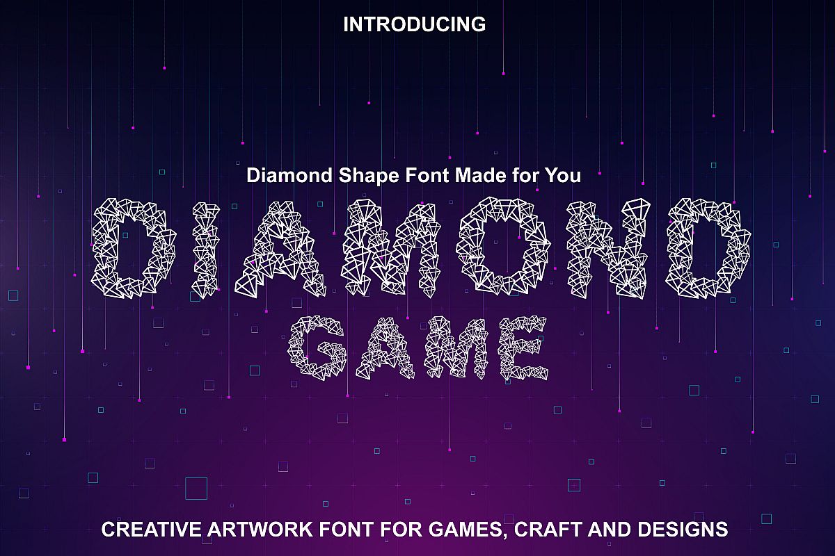 Diamond Font - Diamond Shapes Font for You example image 1