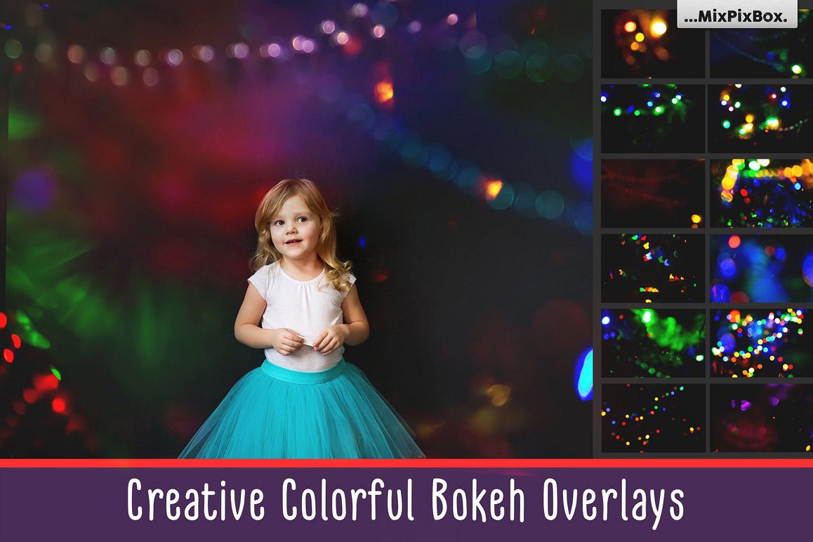 Colorful Bokeh Photo Overlays example image 1