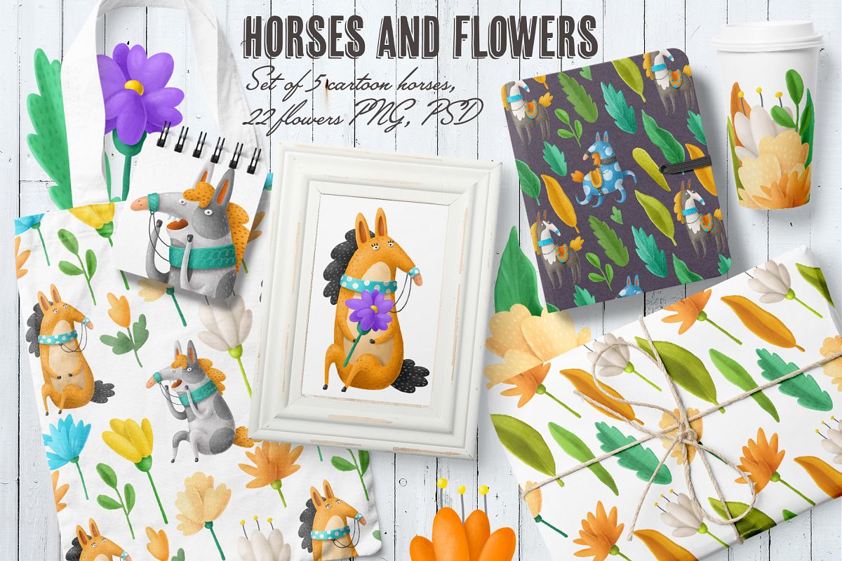 Flowers and Horses example image 1