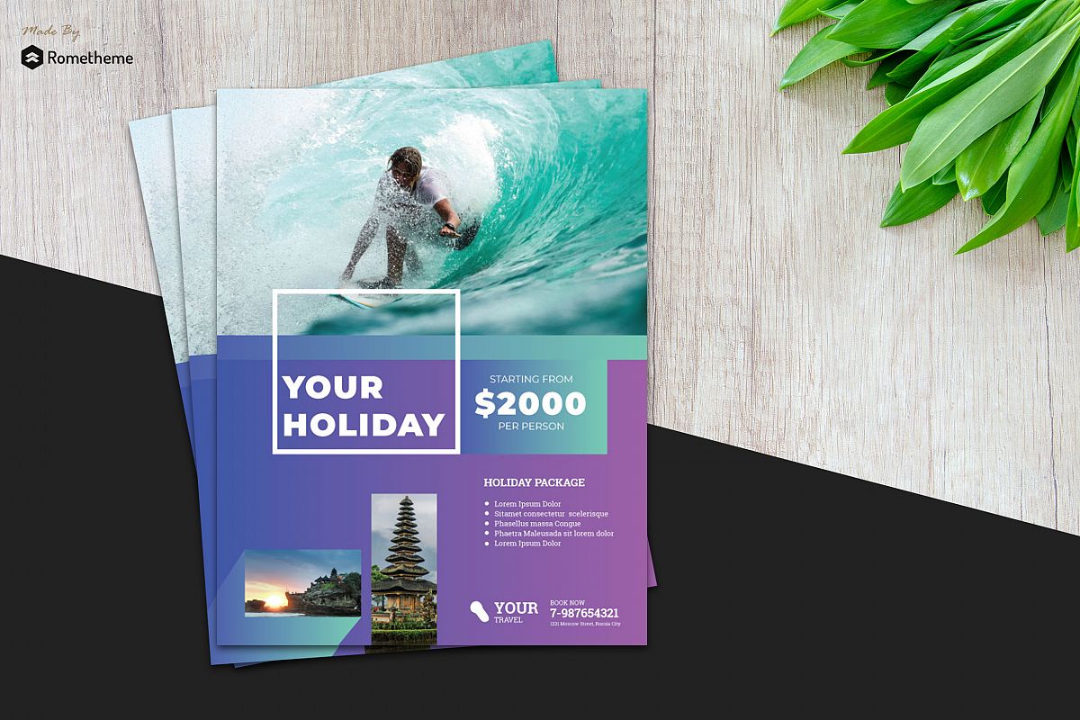 Holiday Travel Flyer vol.6 example image 1
