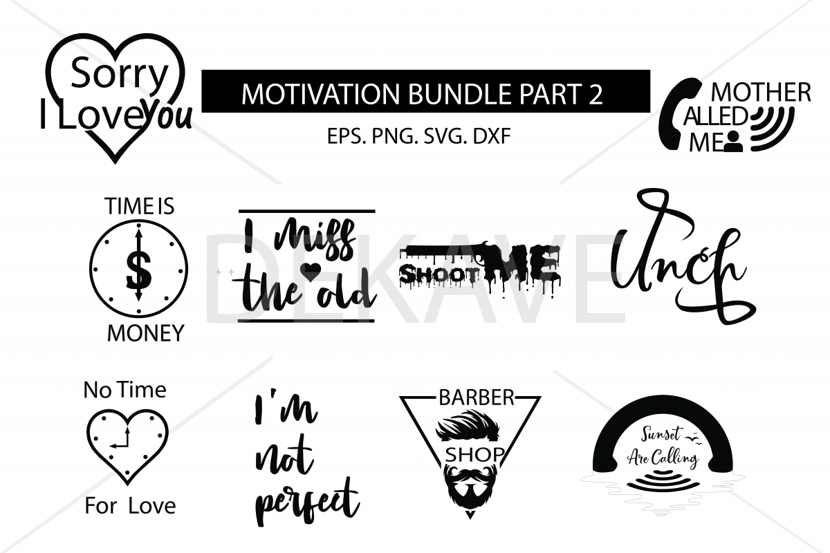 SVG set 2, cutting files example image 1
