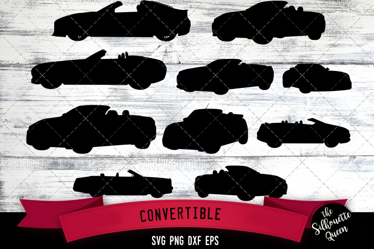 Convertible svg file, svg cut file, silhouette studio example image 1