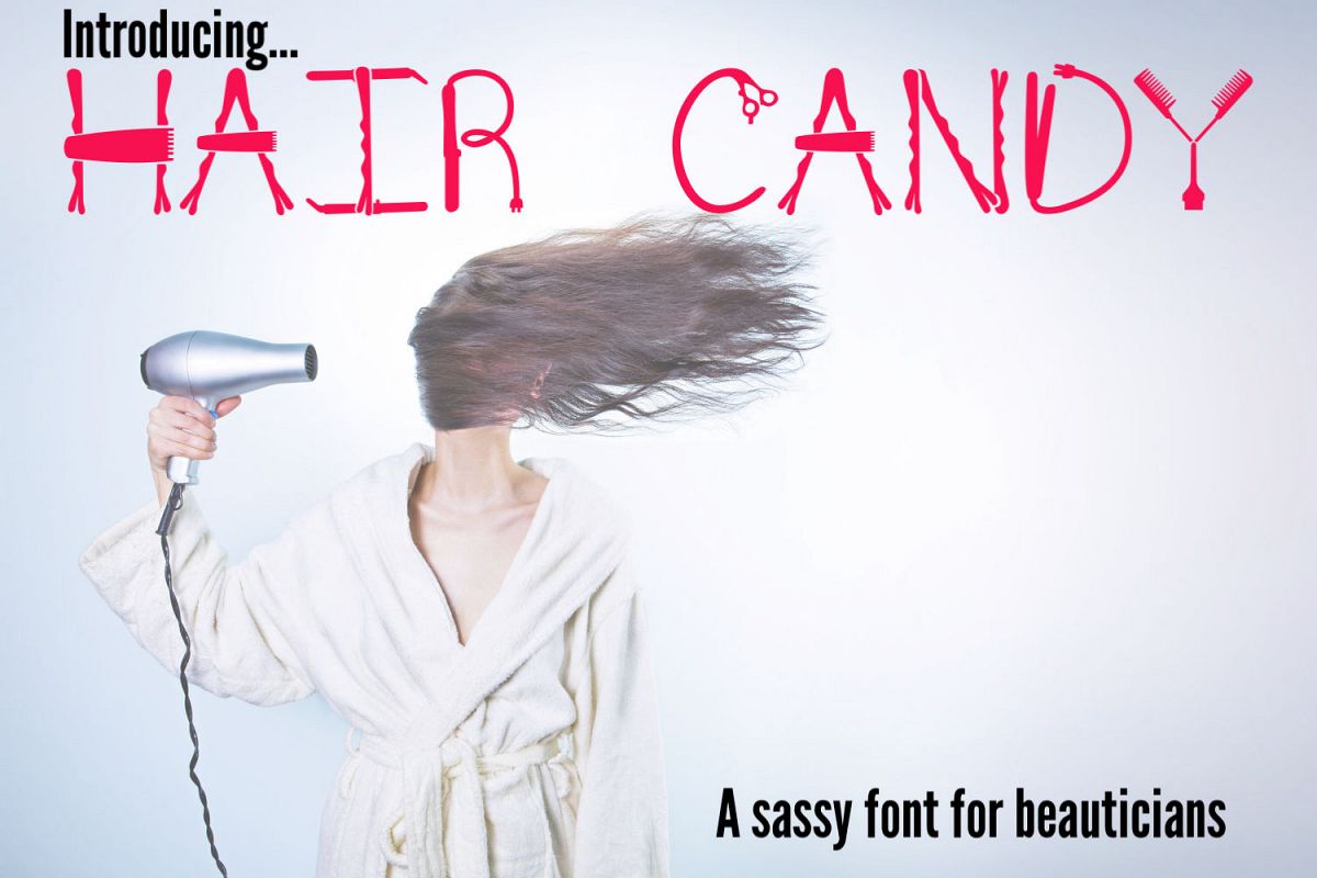Hair Candy - A Sassy Font for Beauticians example image 1