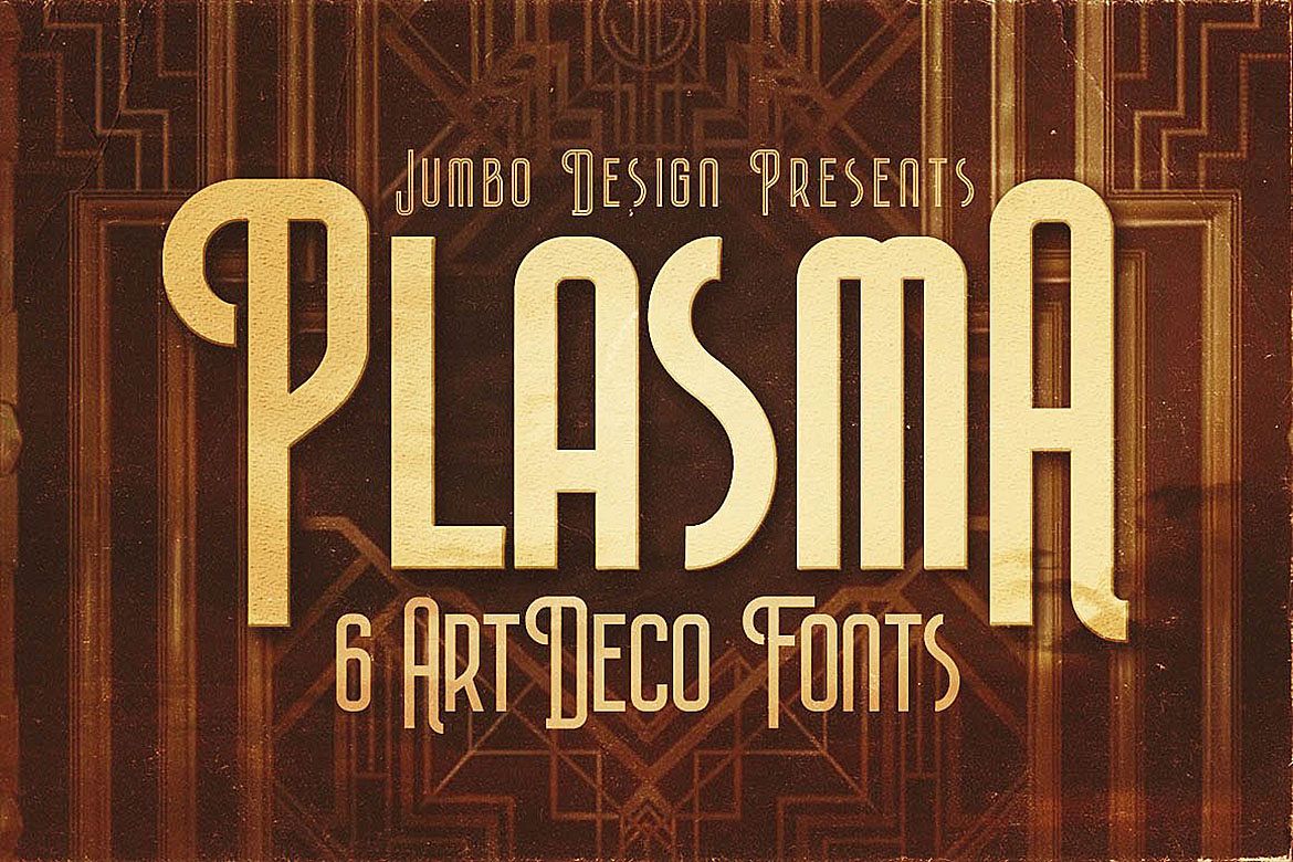 Plasma - ArtDeco Style Font example image 1