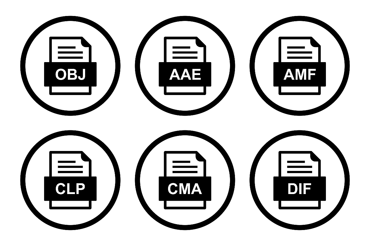 Set Of File Formats Icons example image 1